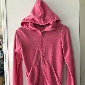 Juicy Courture Pink terrycloth hoodie  Small